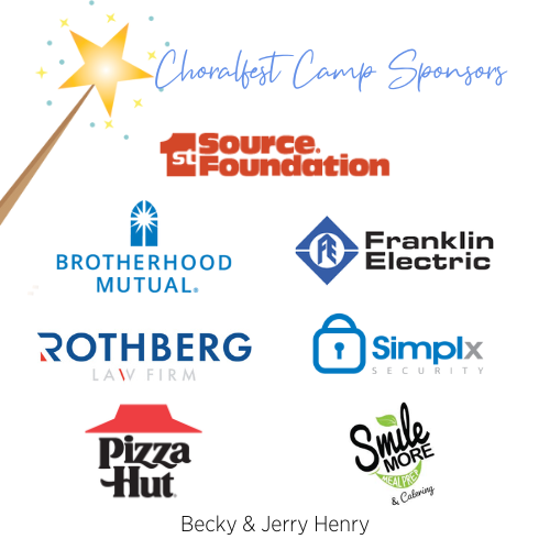 Choralfest Camp Sponsors